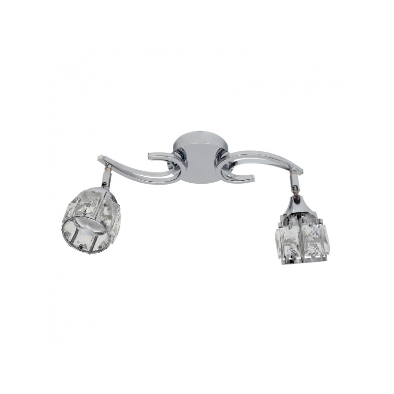 Plafón Catania cromo 2 x LED 5W 4000K Fabrilamp